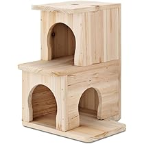 Amazon | チンチラハウス ペットハウス 木製 ウッドハウス ペット住宅